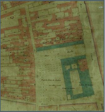 Place du marché. Cadastre 1848