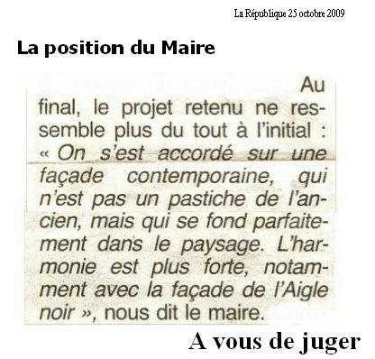 La position du maire