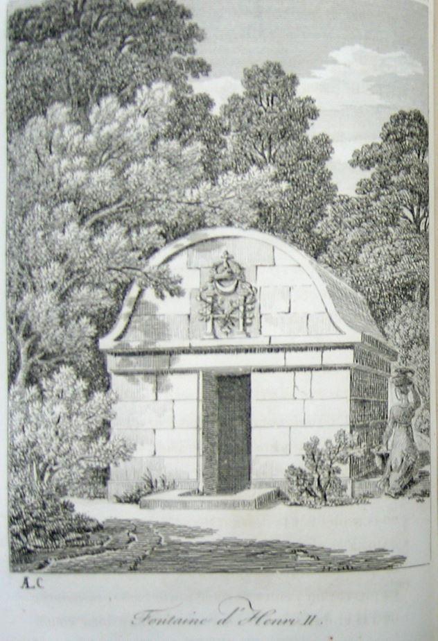 gravure de la fontaine