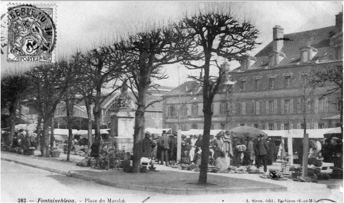 Marché en plein air vers 1900